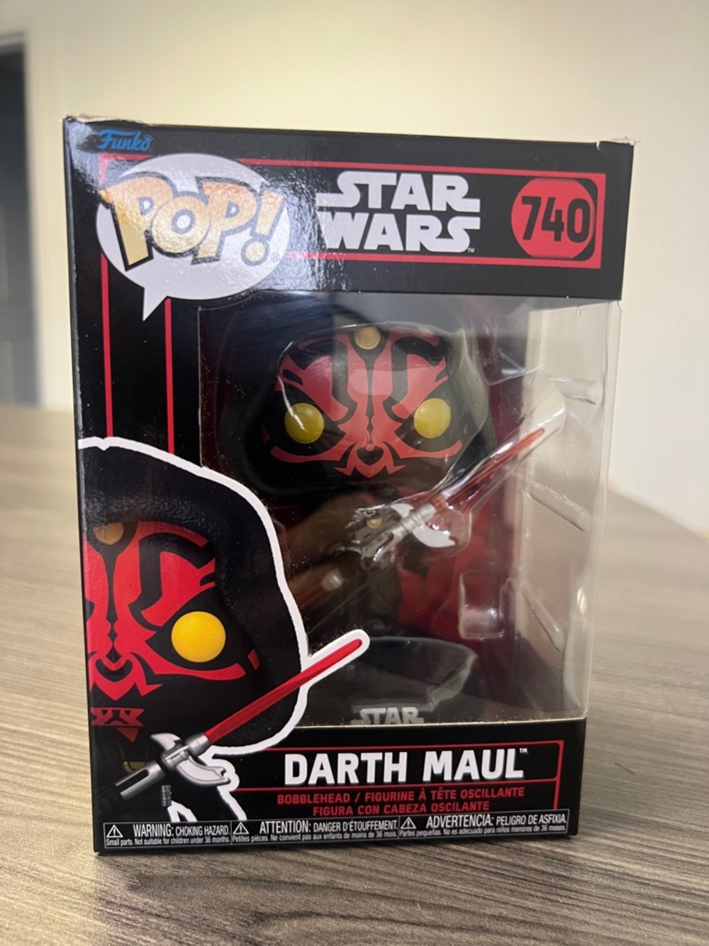 Funko Pop! Darth Maul Vinyl Figure - Red & Black with Yellow Eyes